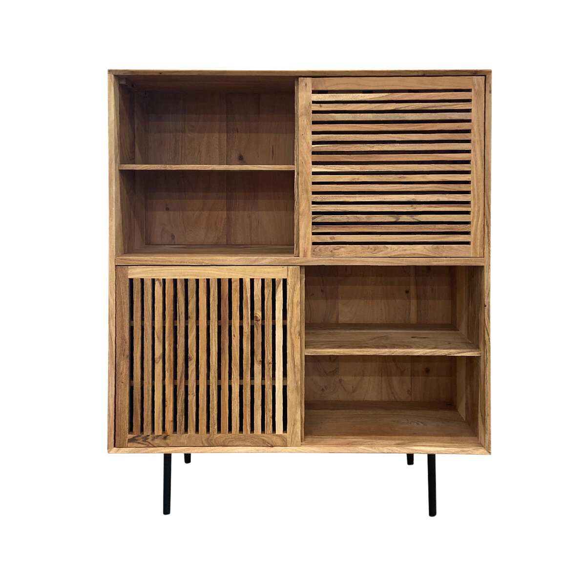 Albert Acacia Wood Bar Buffet Cabinet - Image 3