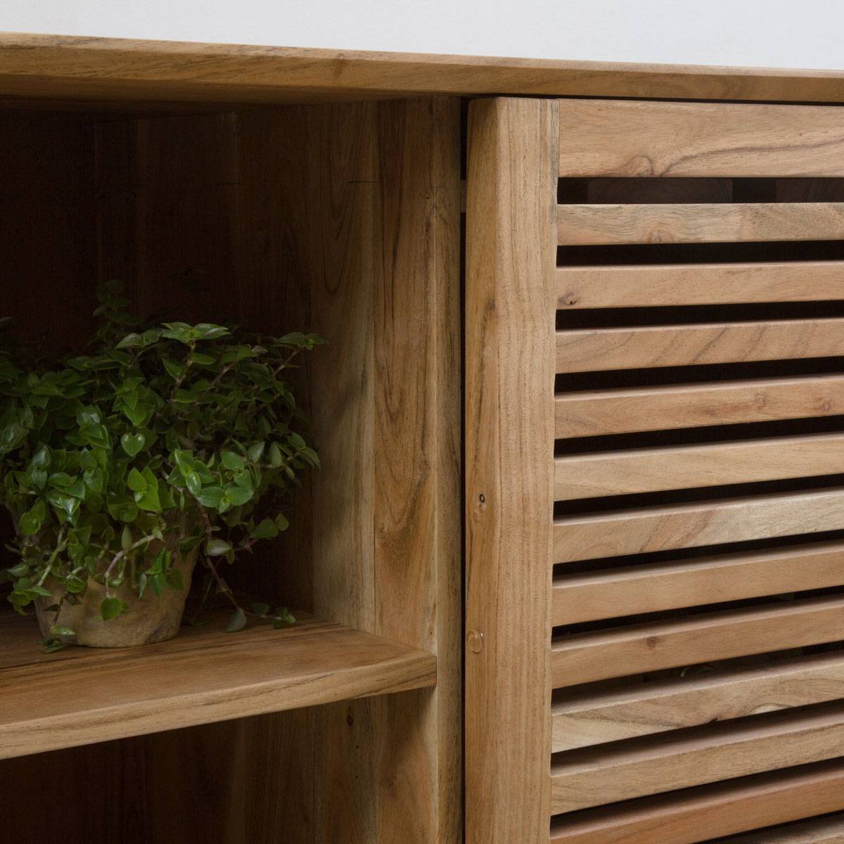 Albert Acacia Wood Bar Buffet Cabinet - Image 2