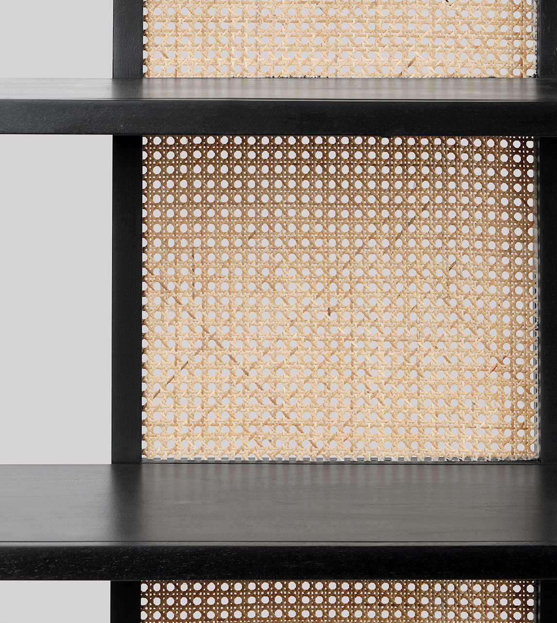Rattan Black Shelving Unit - Image 4
