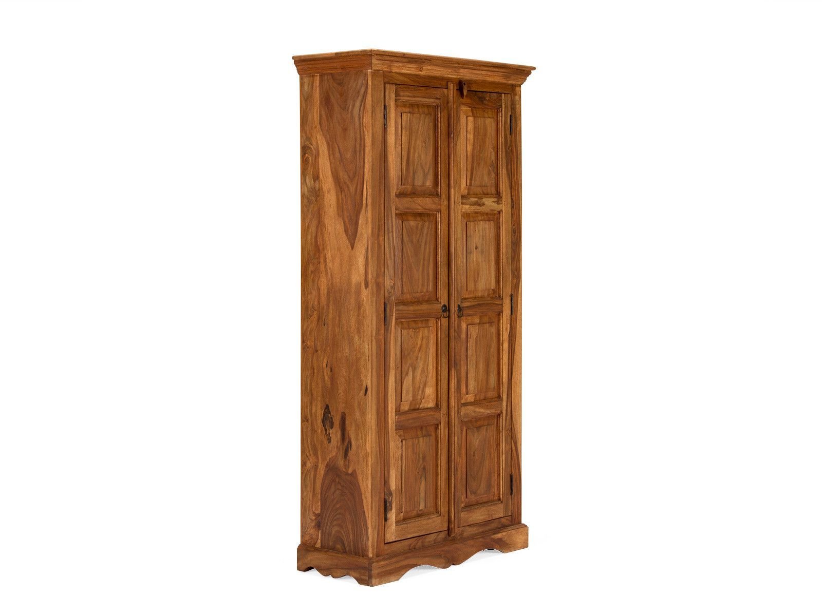 Rustic Solid Wood Wardrobe Cabinet - Image 2