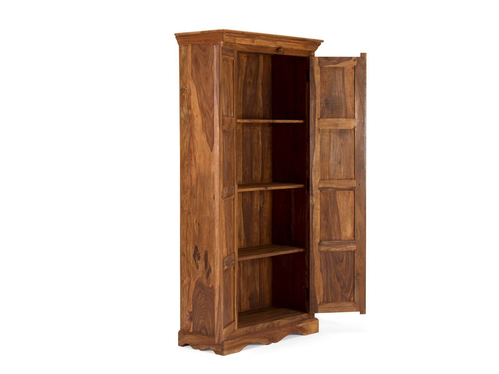 Rustic Solid Wood Wardrobe Cabinet - Image 3