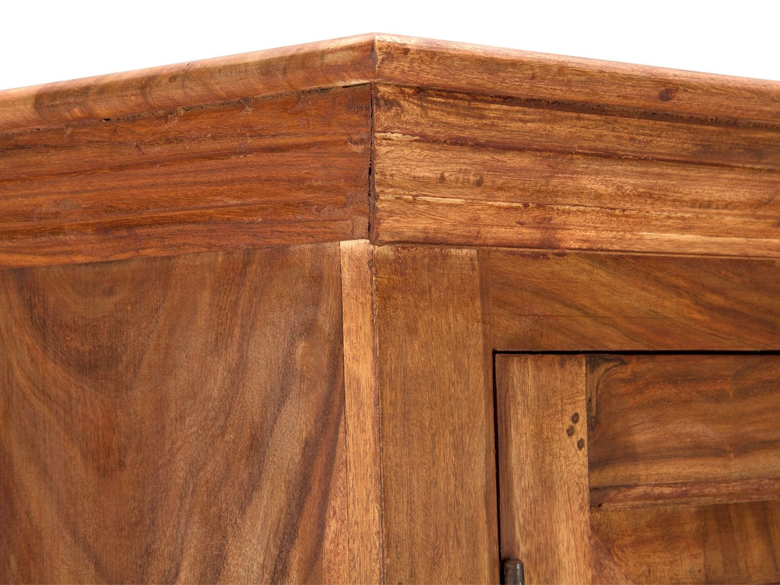 Rustic Solid Wood Wardrobe Cabinet - Image 5