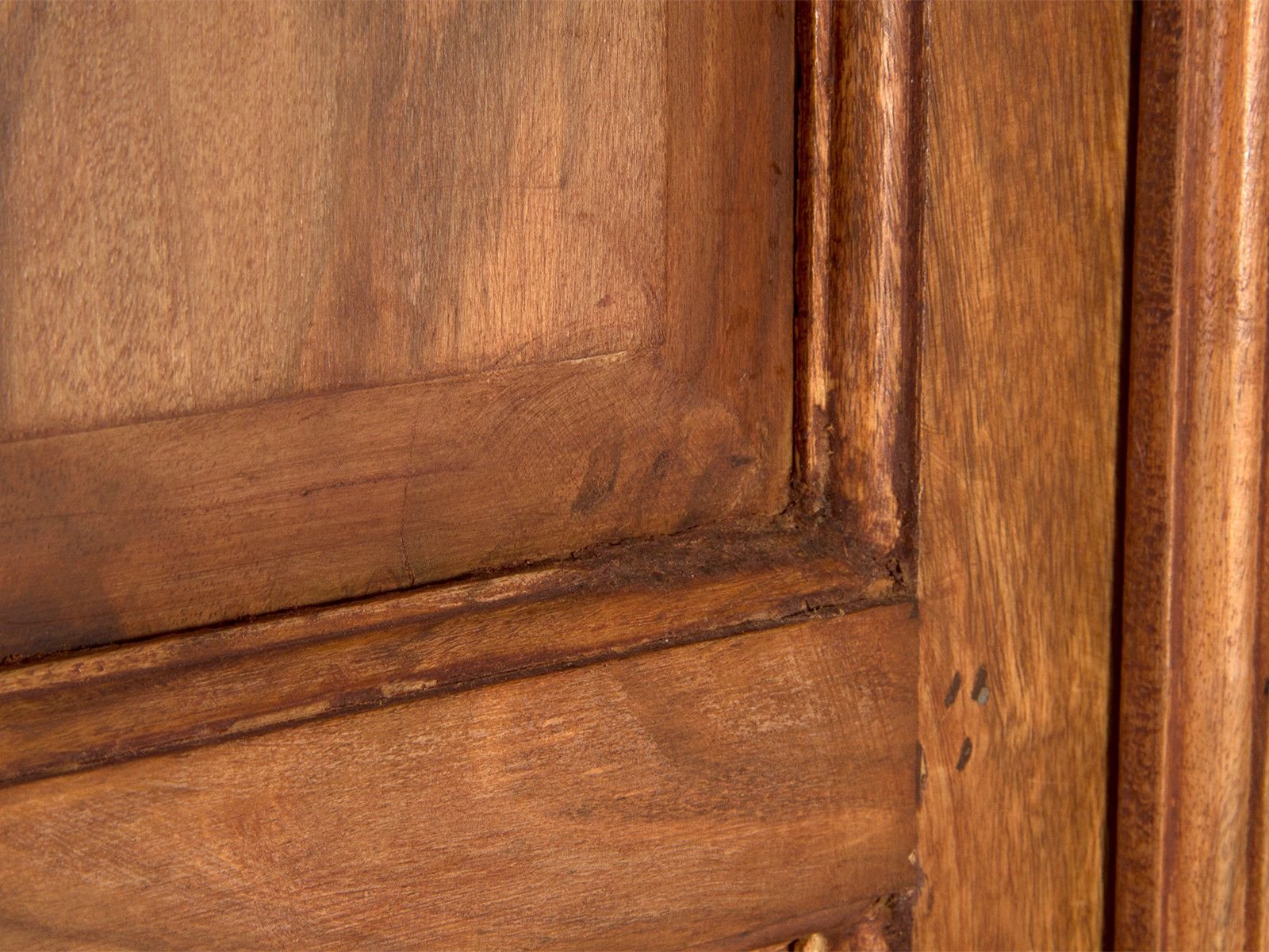 Rustic Solid Wood Wardrobe Cabinet - Image 9