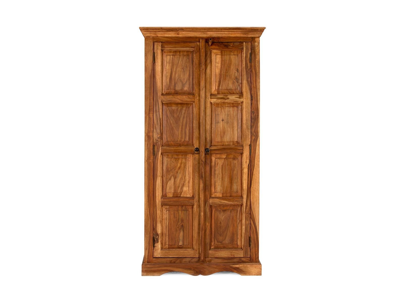 Rustic Solid Wood Wardrobe Cabinet