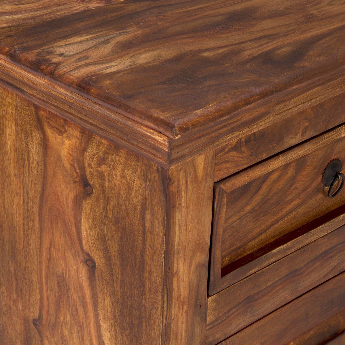 Rustic Solid Sheesham Wood Sideboard #02 - Image 8