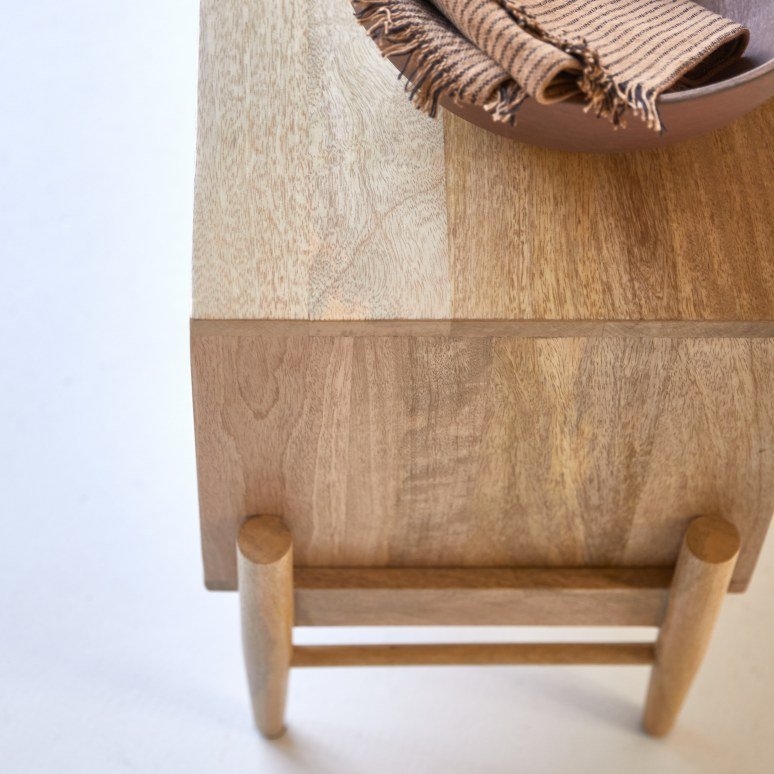 Vratta Mango Wood TV Unit With Cane - Image 3