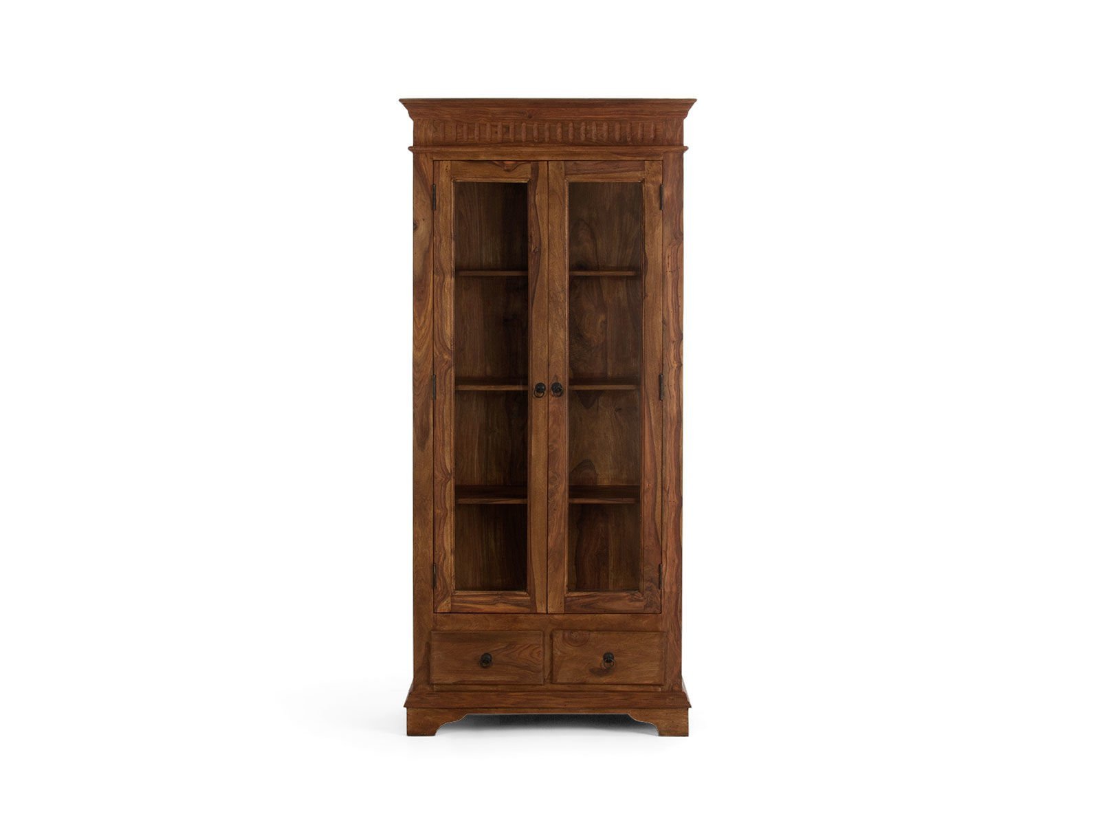 Rustic Solid Wood Display Cabinet #07