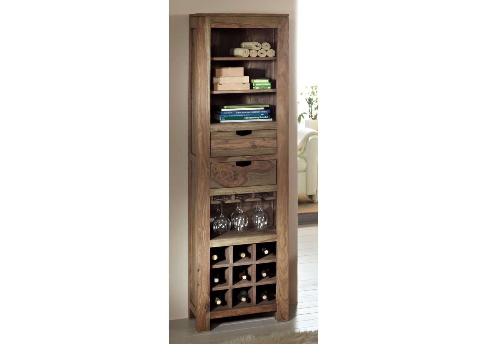 Grayse Sheesham Wine Rack - Image 2