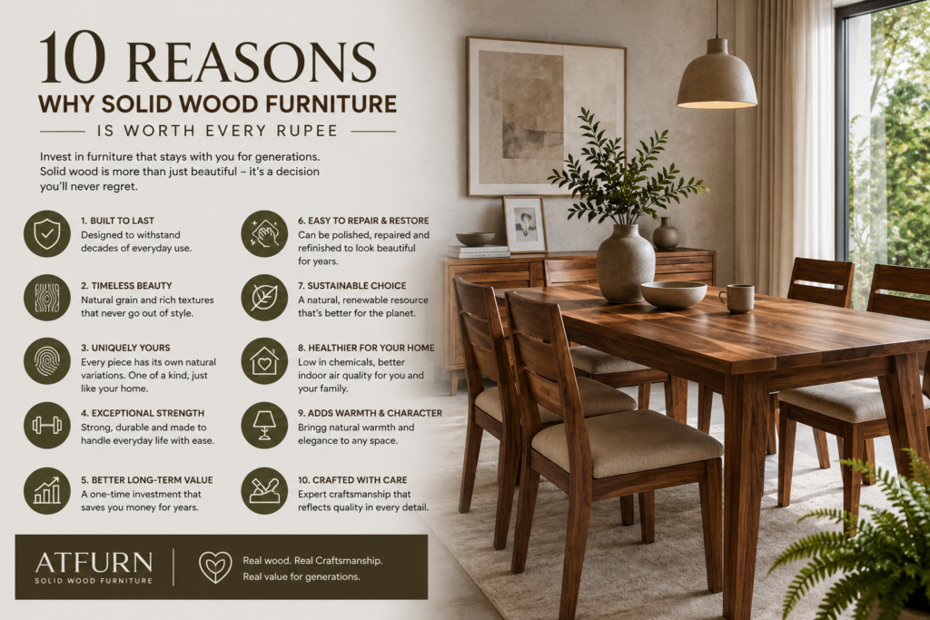 10 Reasons Why Solid Wood Furniture Is Worth Every Rupee